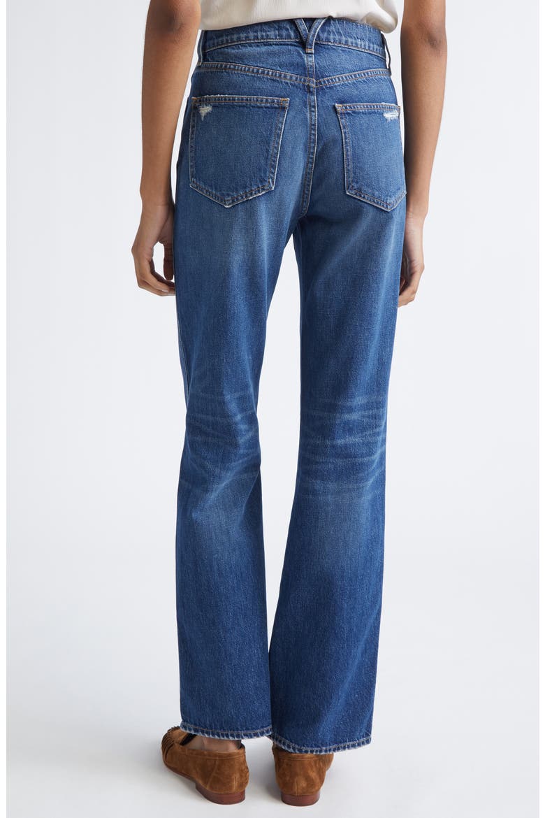 Dylan Ripped High Waist Straight Leg Jeans, Alternate, color, CITY LIGHTS