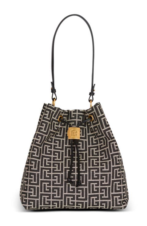 Pulse monogram jacquard backpack