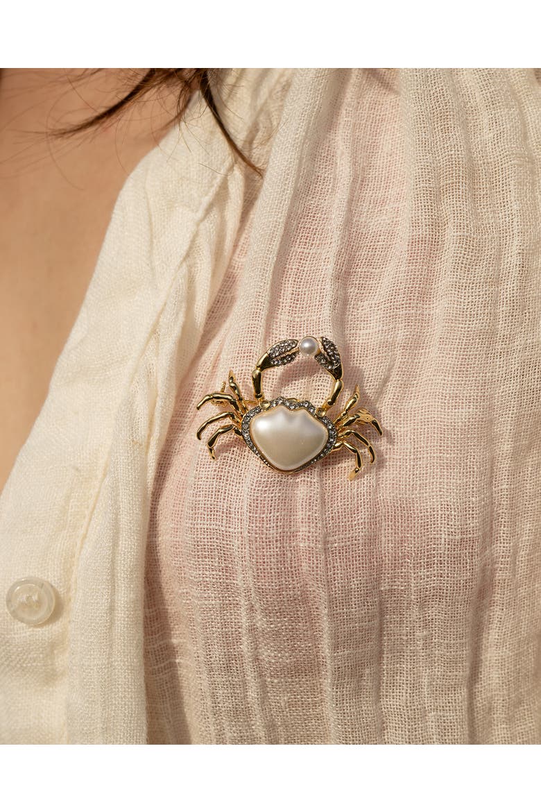 Crab Brooch, Alternate, color, Crab