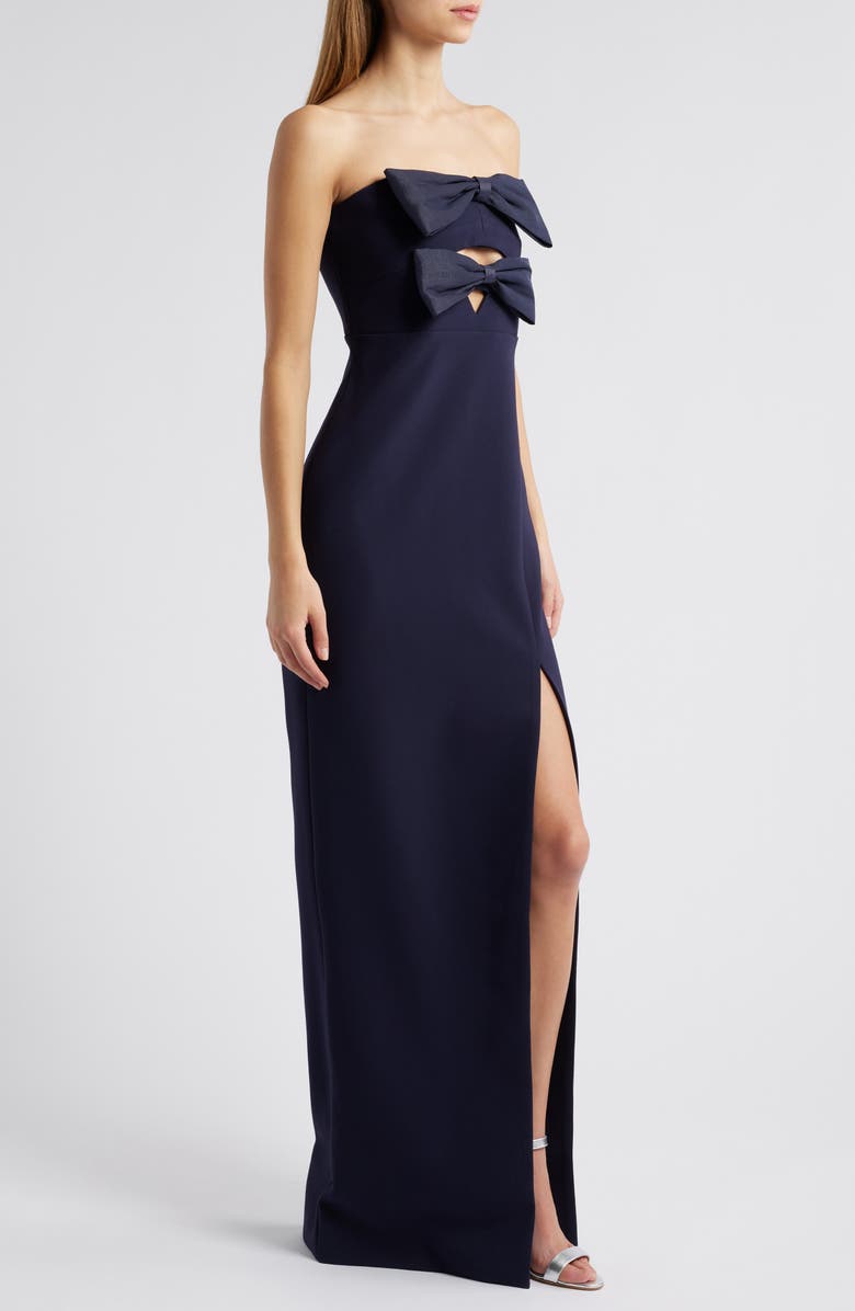 LIKELY Bea Strapless Gown, Alternate, color, Navy