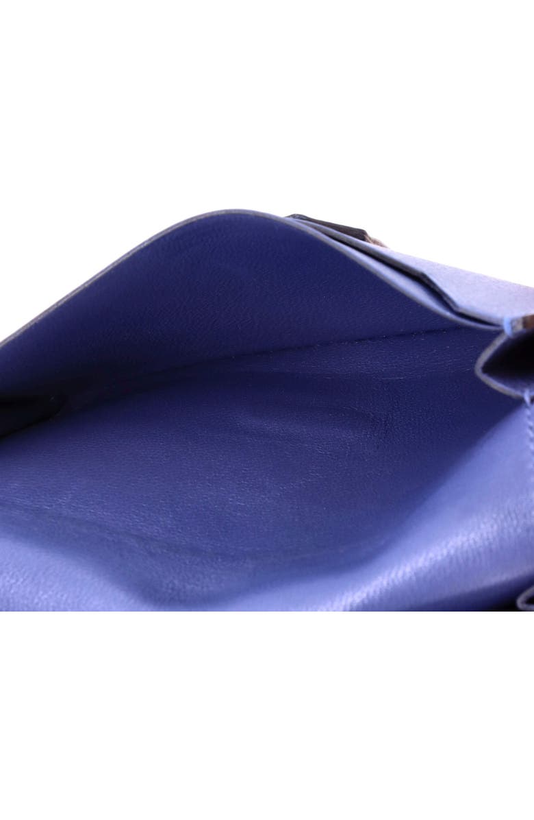 Pre-Owned Hermes Bearn Card Case Epsom, Alternate, color, Bleu Brighton