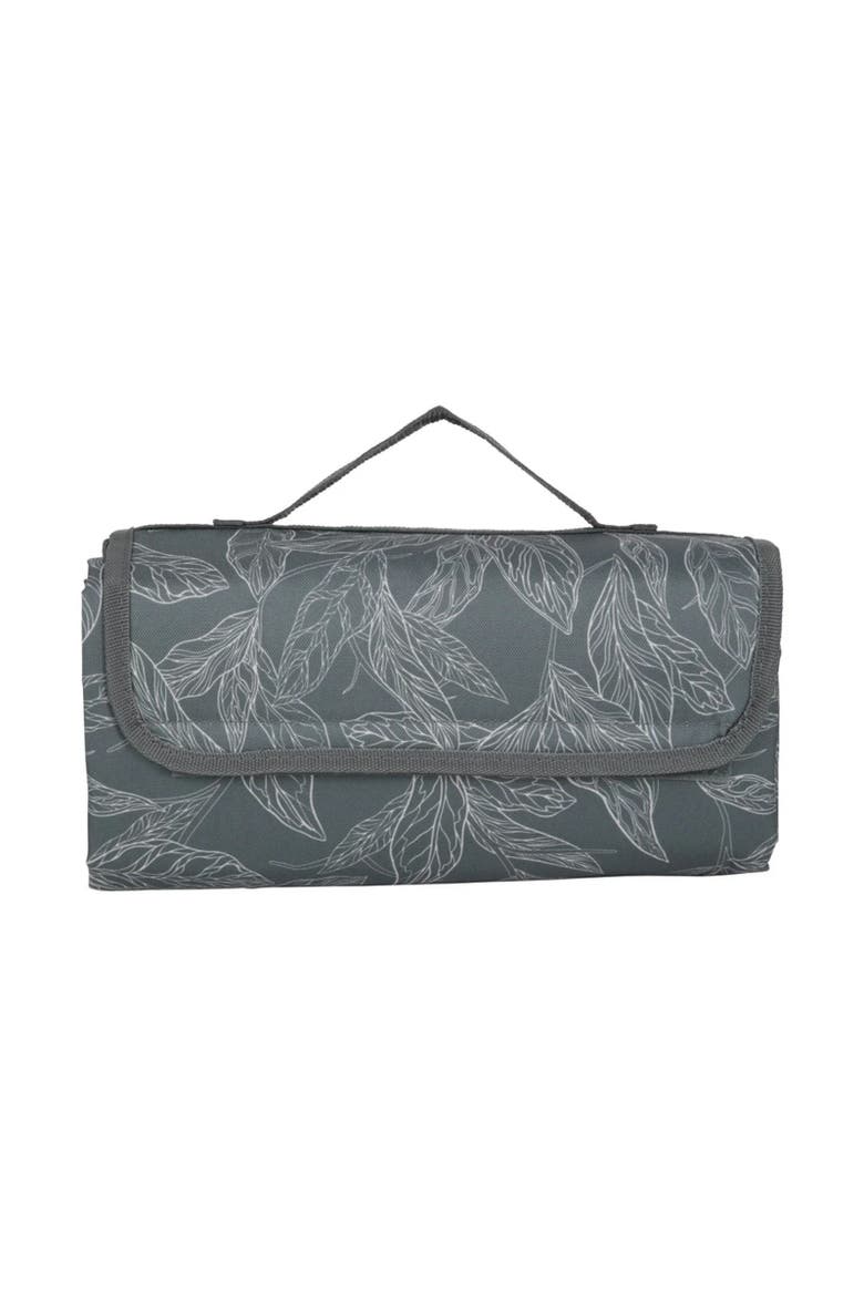 Leaves Picnic Blanket, Alternate, color, Green