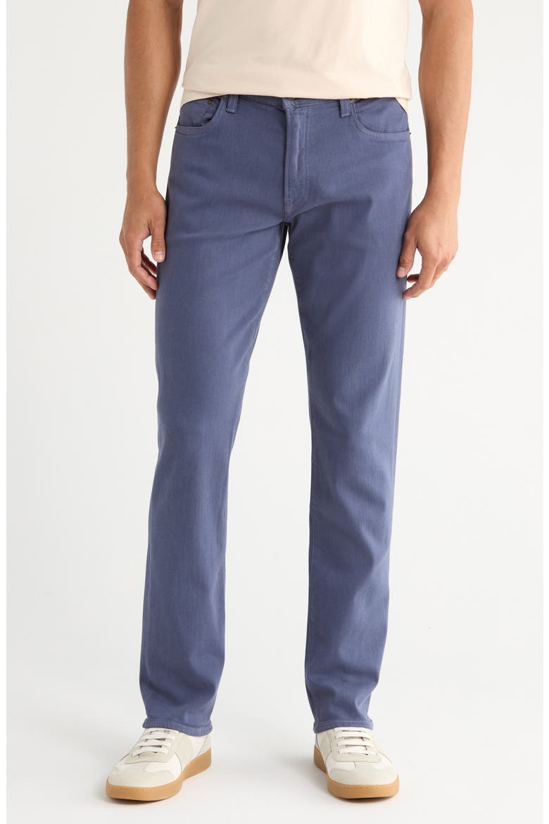 Gage Slim Fit Stretch Twill Five-Pocket Pants, Main, color, OCEAN