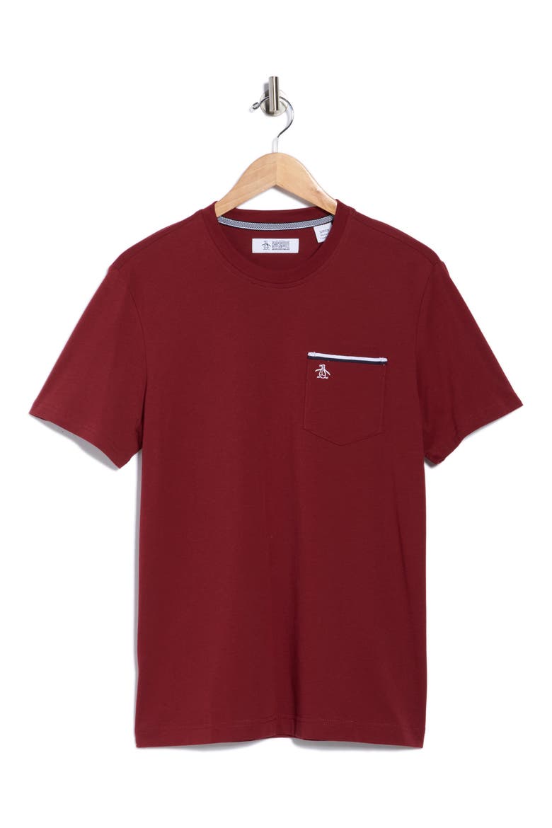 Earl Tipped Pocket T-Shirt, Alternate, color, CABERNET
