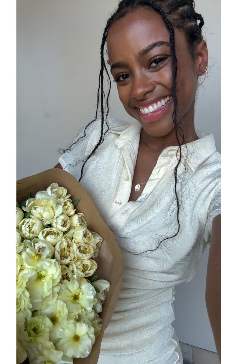 Set & Stones Katrina Birth Flower Necklace, Alternate, color, Gold / May