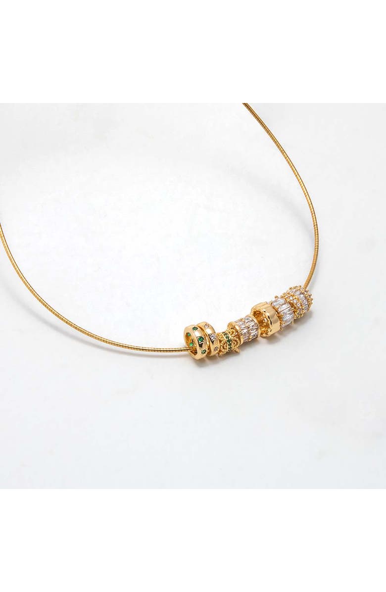 BY ADINA EDEN Solid Lined Round Wide Charm, Alternate, color, Gold