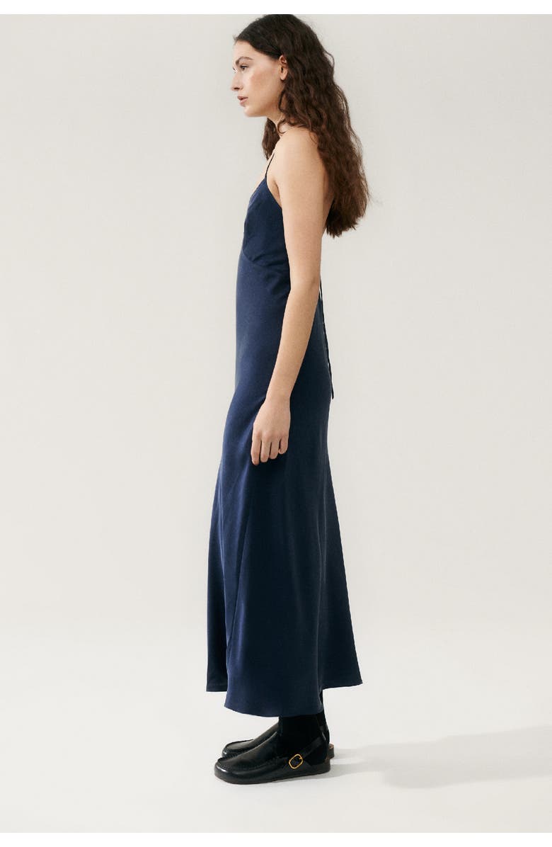 SILK LAUNDRY DECO ROULEAU DRESS MIDNIGHT, Alternate, color, Midnight