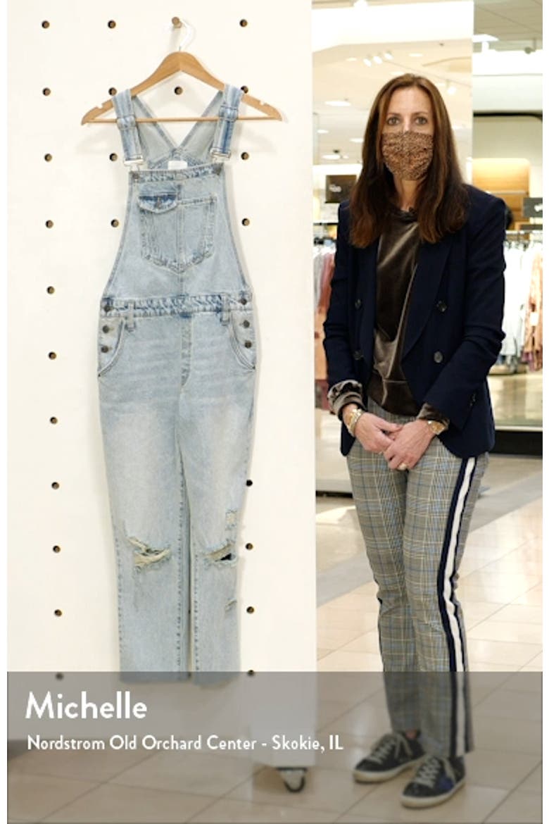 Boyfriend Ripped Denim Overalls video