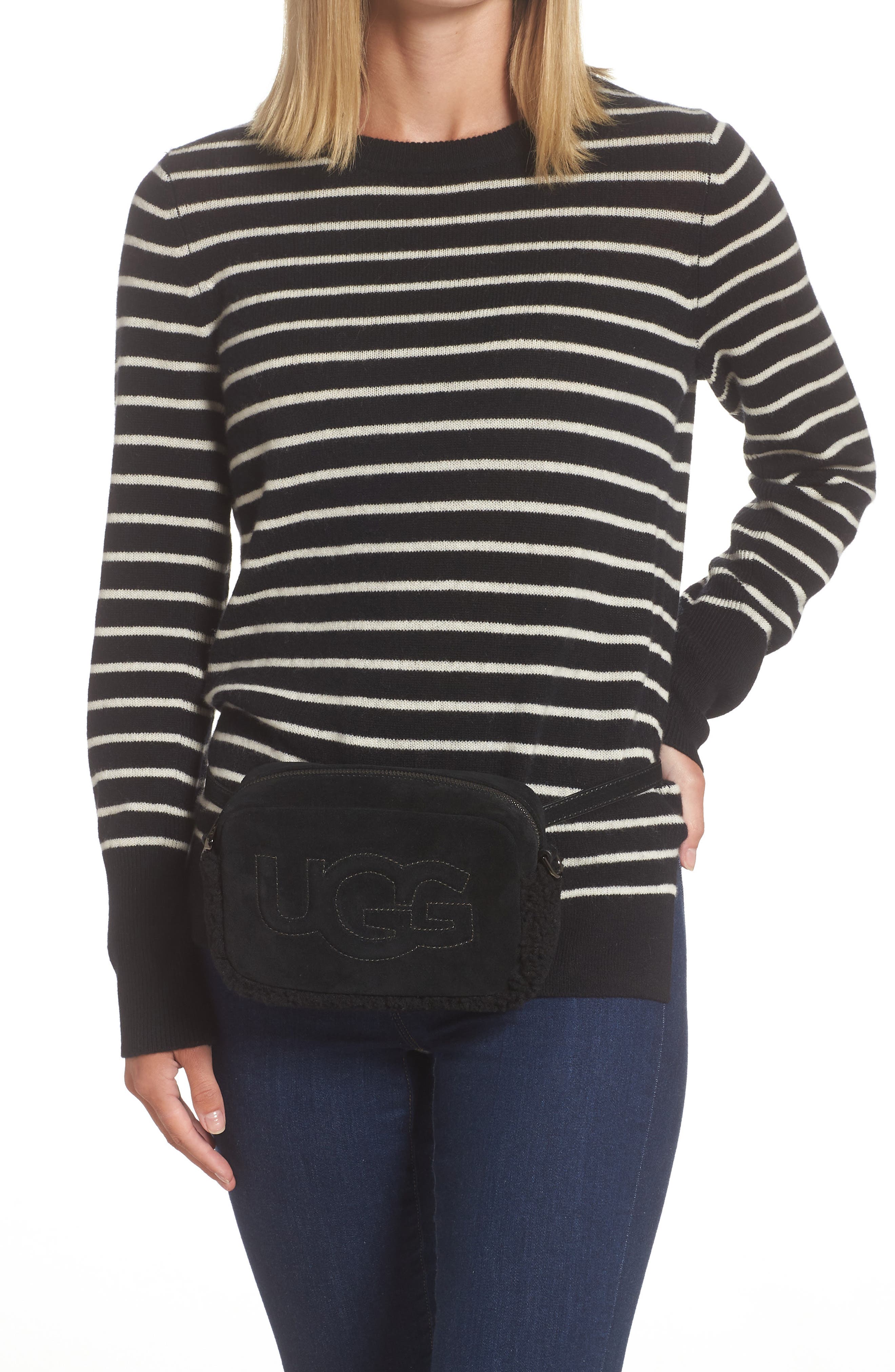 UGG<sup>®</sup> Janey II Suede Crossbody Bag, Alternate, color, 