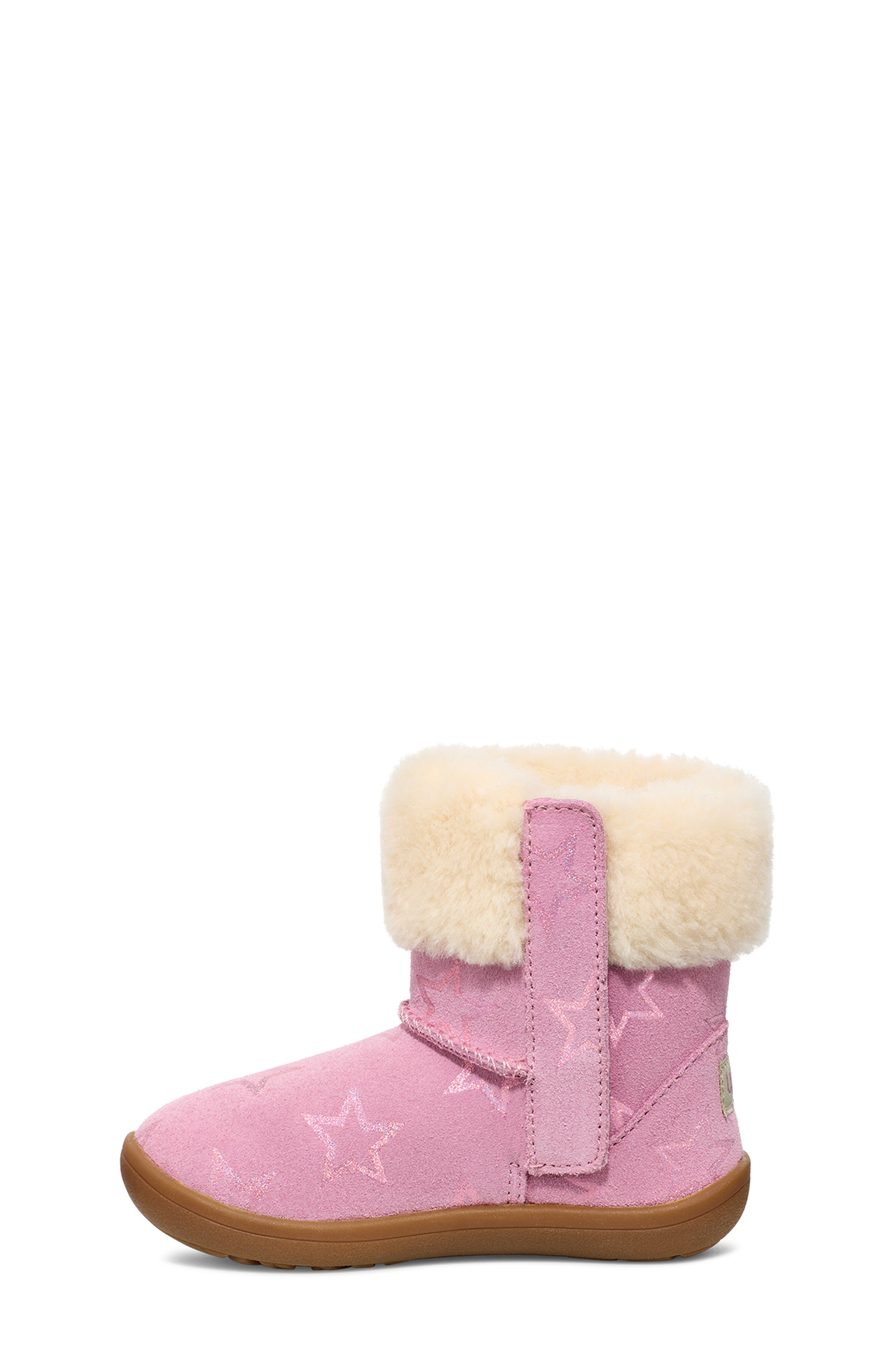 UGG<sup>®</sup> Kids' Sammee Iridescent Star Boot, Alternate, color, Dusty Orchid / Pink Iridescent