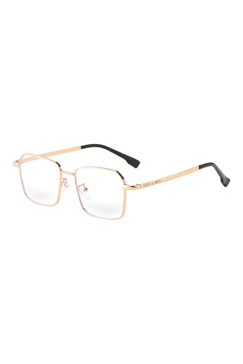 Fifth & Ninth Holland 56mm Rectangle Blue Light Blocking Glasses (Women ...