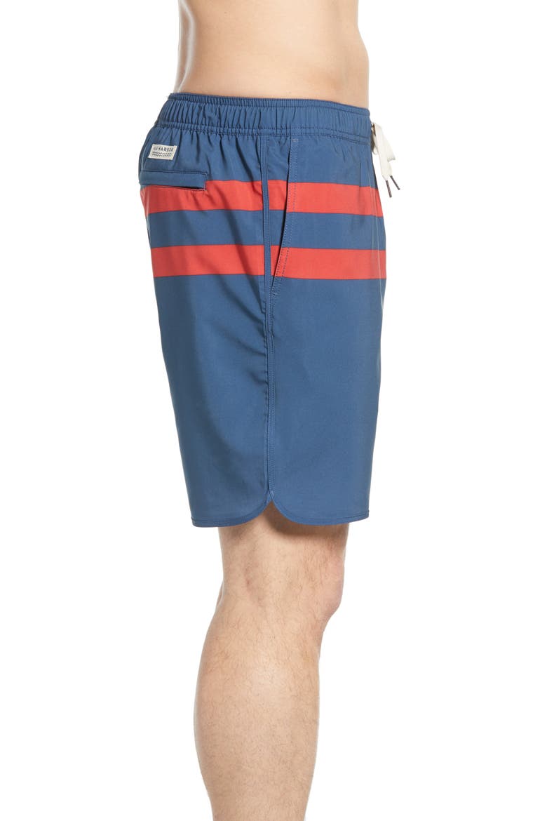 The Anchor Swim Trunks, Alternate, color, RED STRIPE