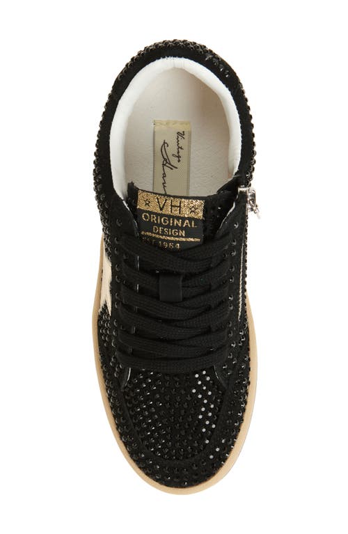 Vintage Havana Kids' Bravo Rhinestone Sneaker In Black