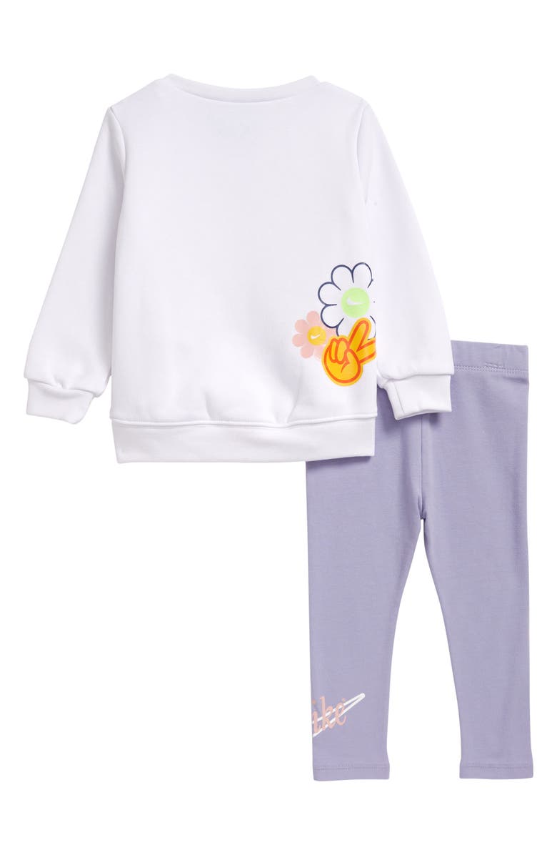 Nike Flower Child Sweater & Leggings Set, Alternate, color, 