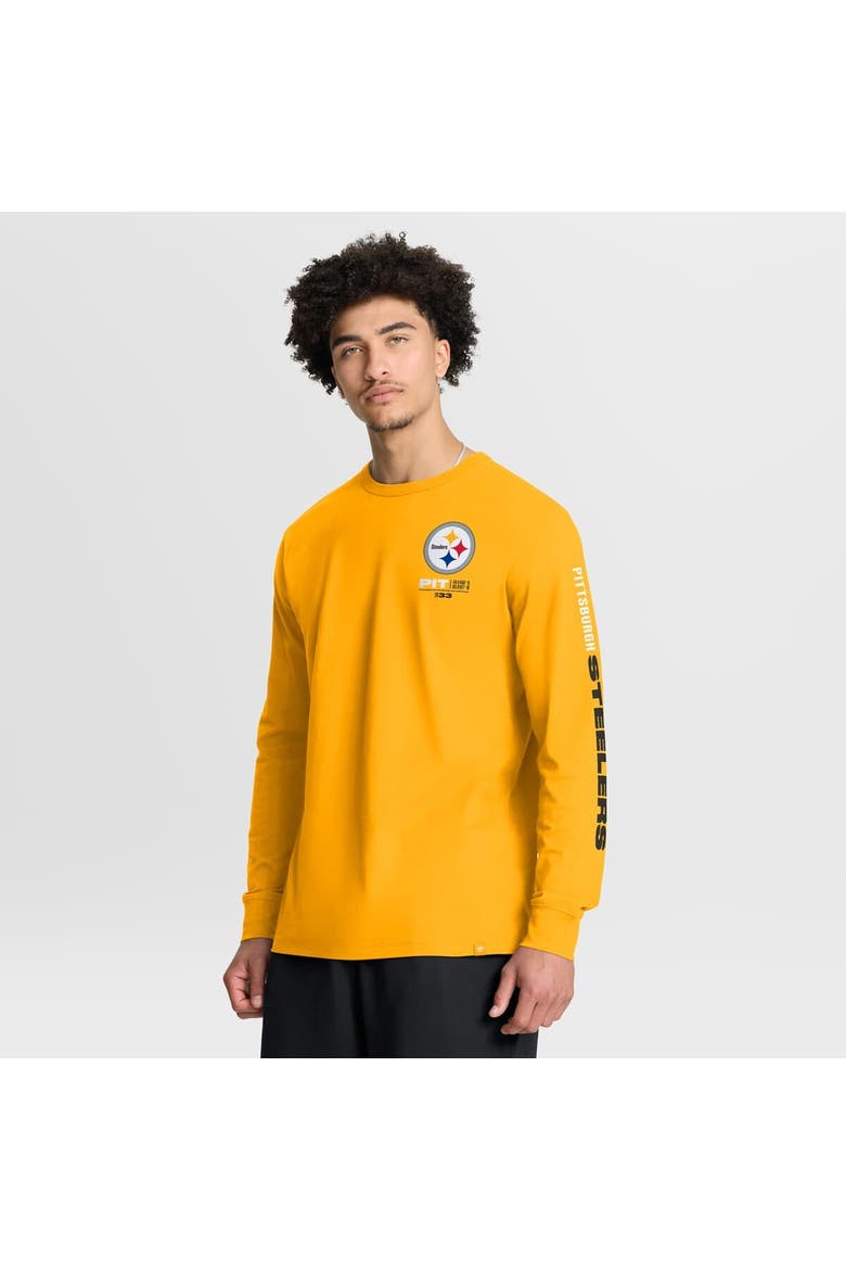 Men's Fanatics Gold Pittsburgh Steelers Clock Management Legacy Long Sleeve T-Shirt, Main, color, Gold