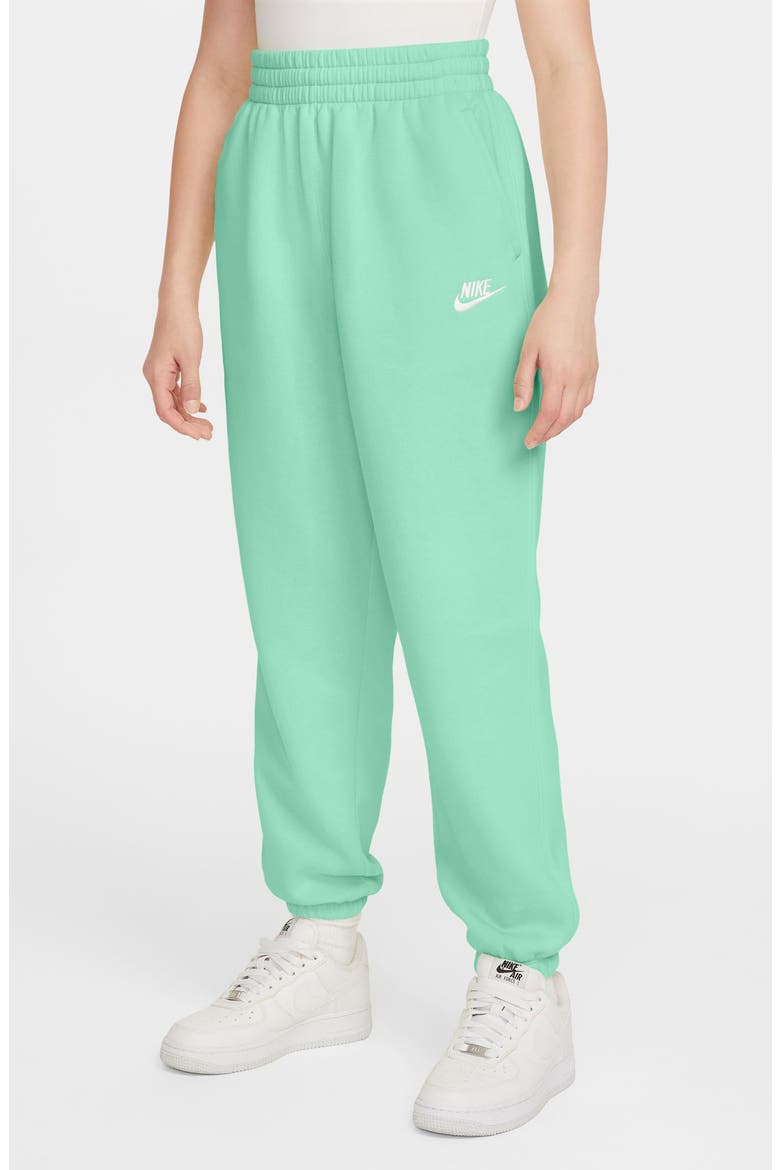 Kids' Sportswear Club Fleece Sweatpants, Main, color, MINT FOAM/MINT FOAM/WHITE