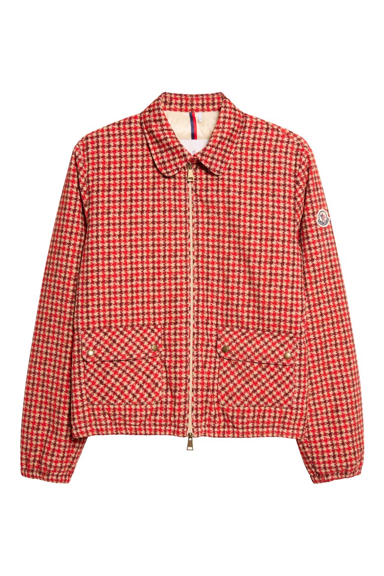 Lanset Check Print Knit Jacket, Alternate, color, CHECK PRINT