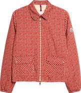 Moncler Lanset Check Print Knit Jacket