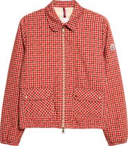 Moncler Lanset Check Print Knit Jacket
