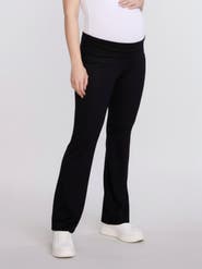 MOTHERHOOD MATERNITY Roll Over Waistband Flare Legging