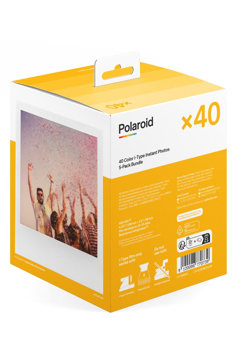Polaroid 5-Pack i-Type Instant Color Film, Alternate, color,