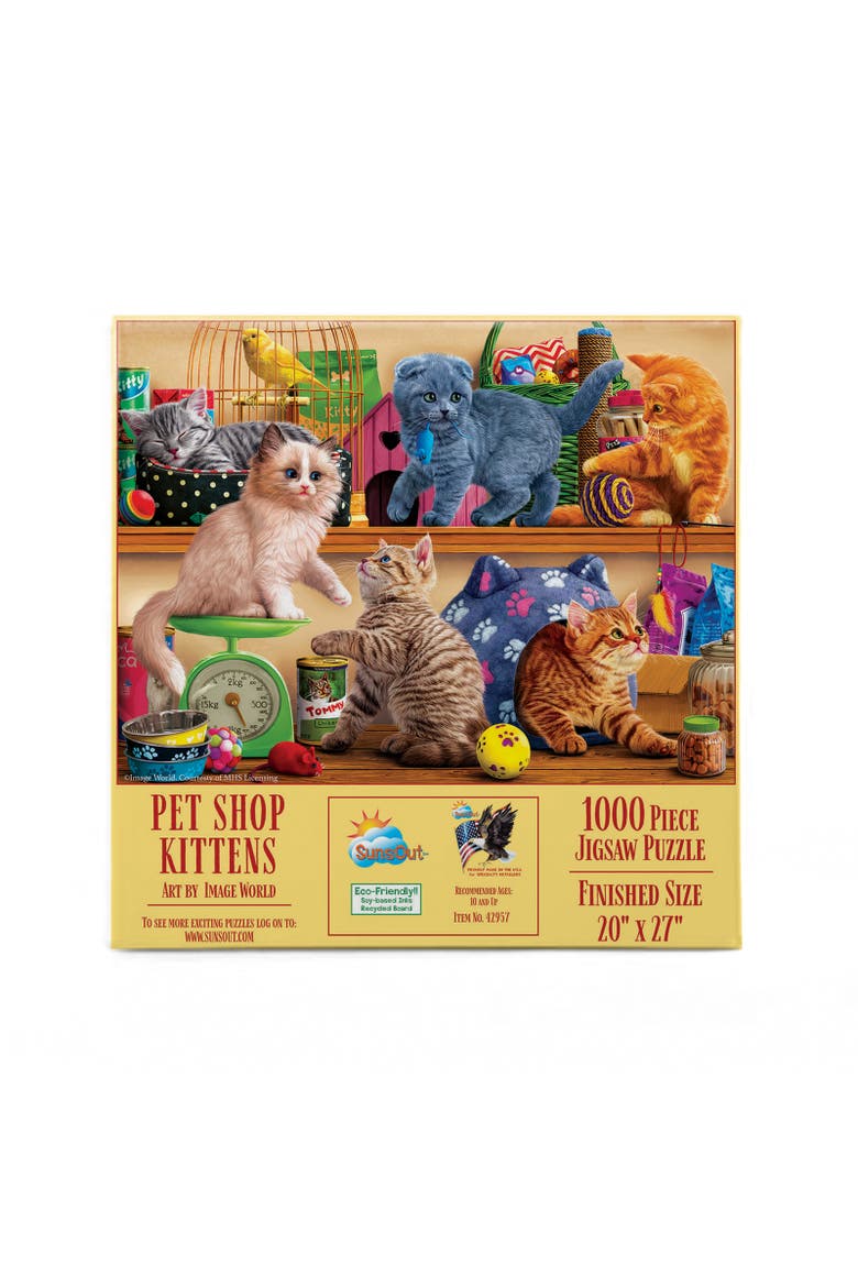 Pet Shop Kittens 1000 piece Jigsaw Puzzle for Adults, Alternate, color, Multicolor