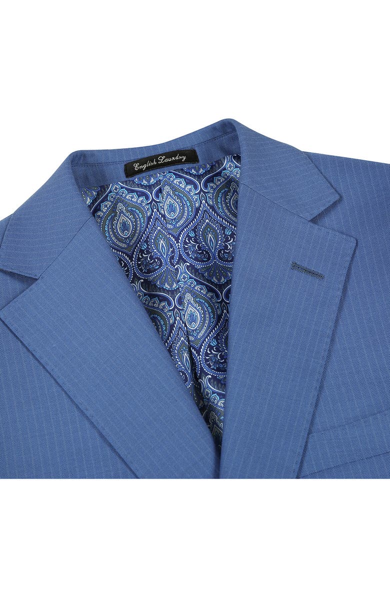 English Laundry Solid Blue Wool Blend Suit, Alternate, color, Blue