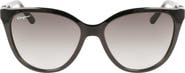 FERRAGAMO 57mm Gradient Cat Eye Sunglasses