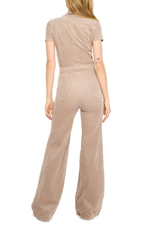 GOOD AMERICAN GOOD AMERICAN FIT FOR SUCCESS CORDUROY PALAZZO JUMPSUIT