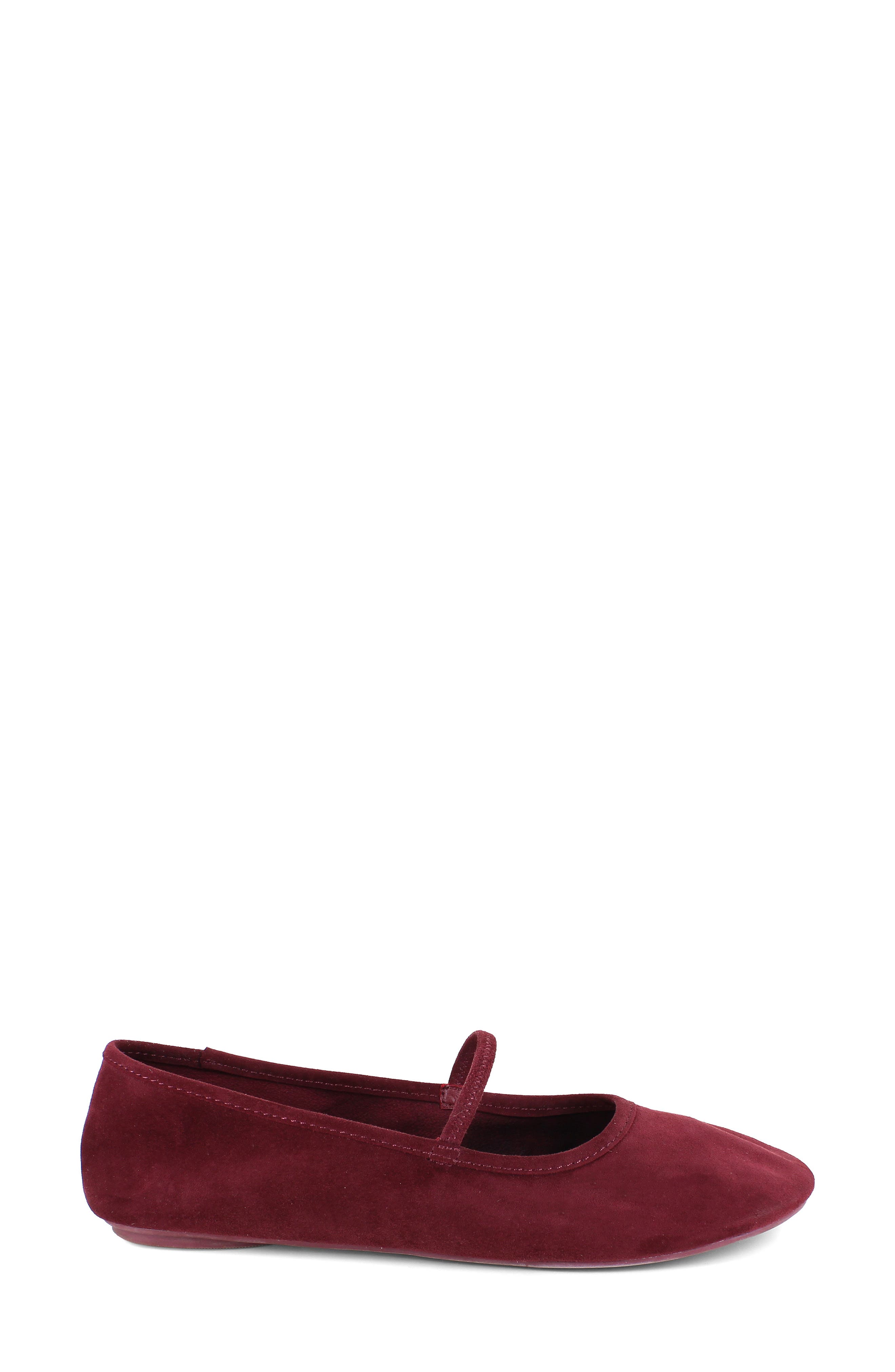 Bella Mary Jane Flat, Alternate, color, WINE