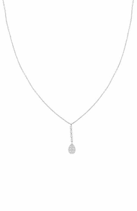 Bony Levy Mika 18K White Gold Pavé Diamond Pendant Necklace