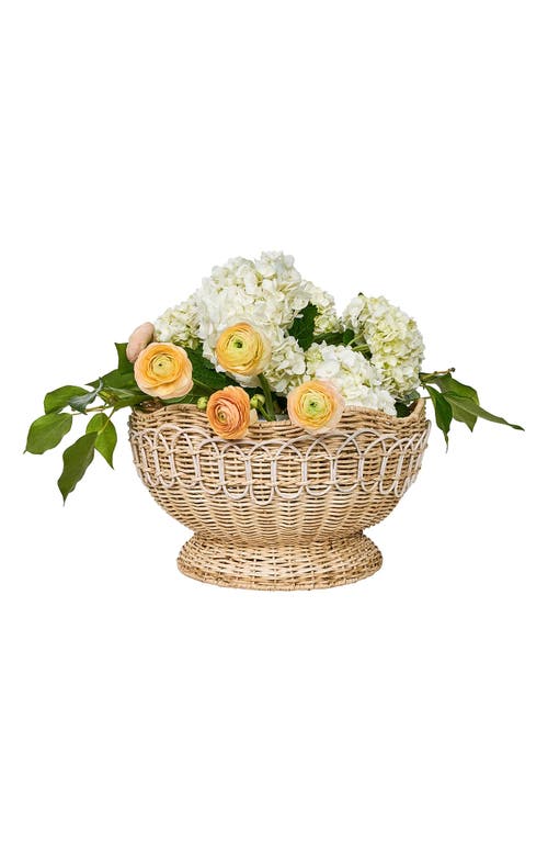 Juliska Provence Rattan Bowl In Whitewash