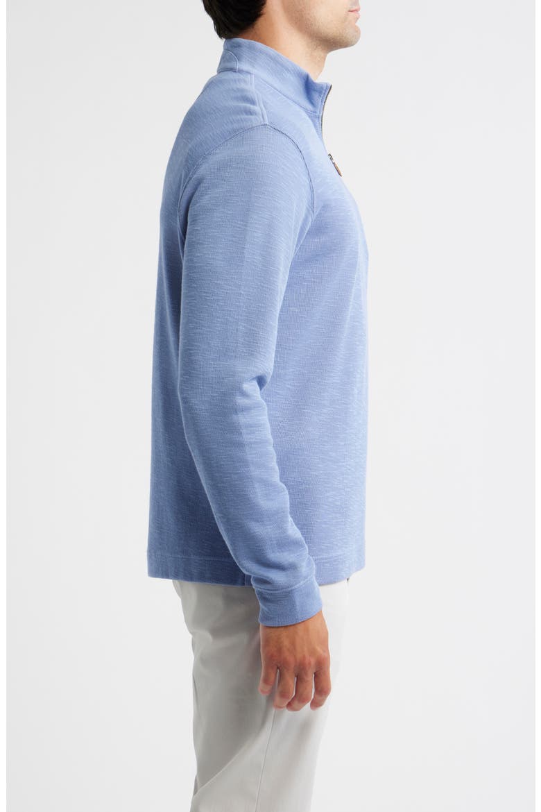 Flame Stitch Quarter Zip Pullover, Alternate, color, CLOUDBURST