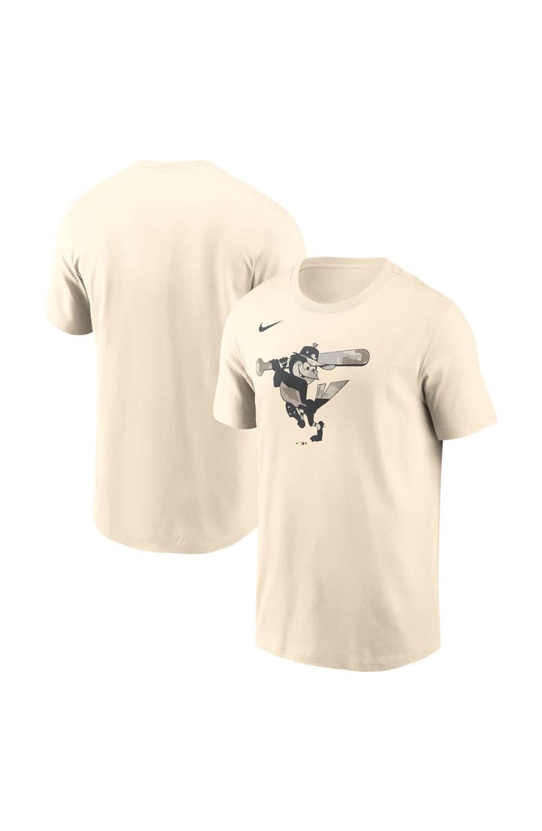Nike Men's Nike Cream Baltimore Orioles Camo Logo T-Shirt, Alternate, color, Cream