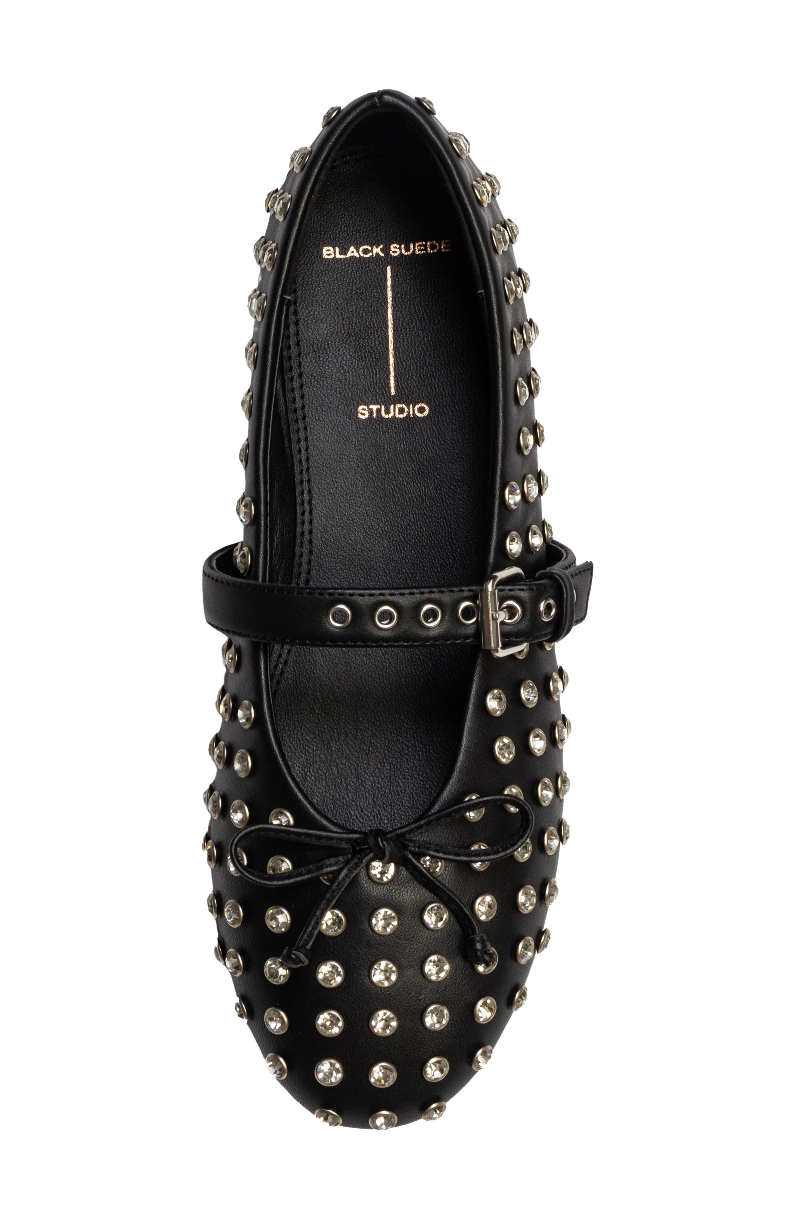 BLACK SUEDE STUDIO Mimi Mary Jane Flat, Alternate, color, 