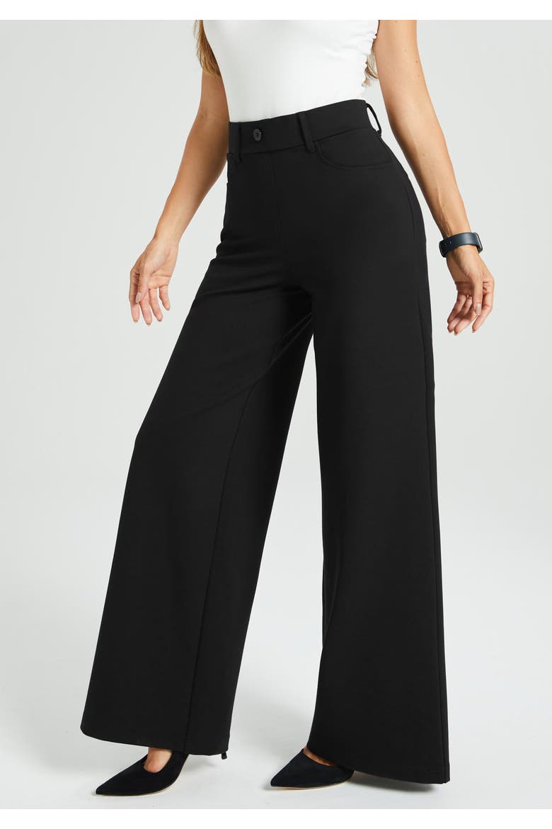 7-Pocket DPYP Dress Pant Yoga Pant | Wide, Alternate, color, Black