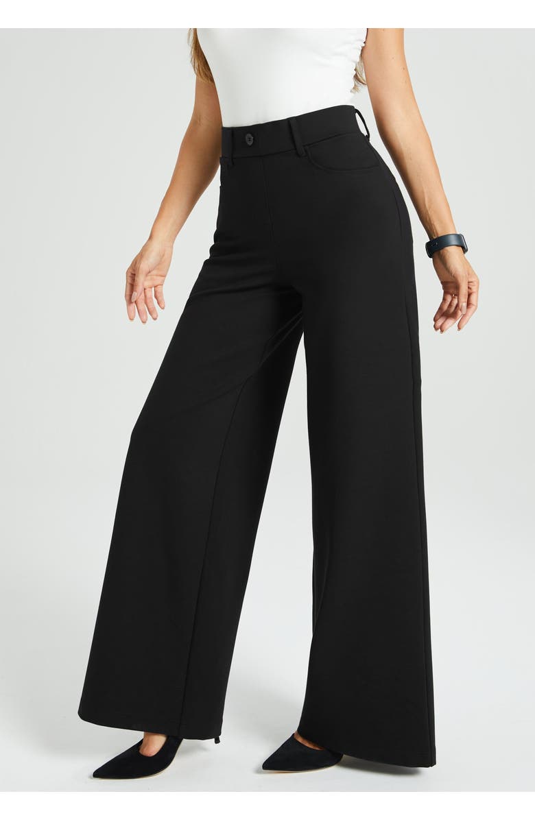 Betabrand 7-Pocket DPYP Dress Pant Yoga Pant | Wide, Alternate, color, Black