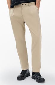 rag & bone Evan Trim Fit Pleated Stretch Cotton Chinos