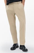 rag & bone Evan Trim Fit Pleated Stretch Cotton Chinos