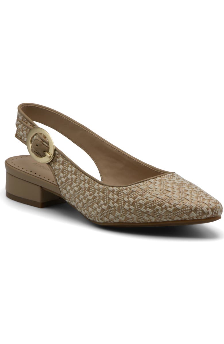 Adrienne Vittadini Papina Slingback Pump, Main, color, Natural Raffia