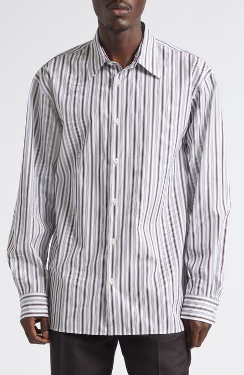 Croom Stripe Button-Up Shirt