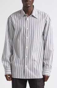 Dries Van Noten Croom Stripe Button-Up Shirt