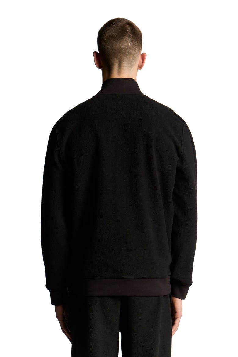Long Sleeve Polar Fleece Track Jacket, Alternate, color, Jet Black