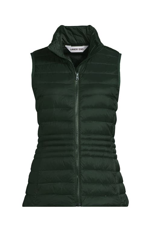 Lands' End Wanderweight Packable Ultralight Down Vest In Green