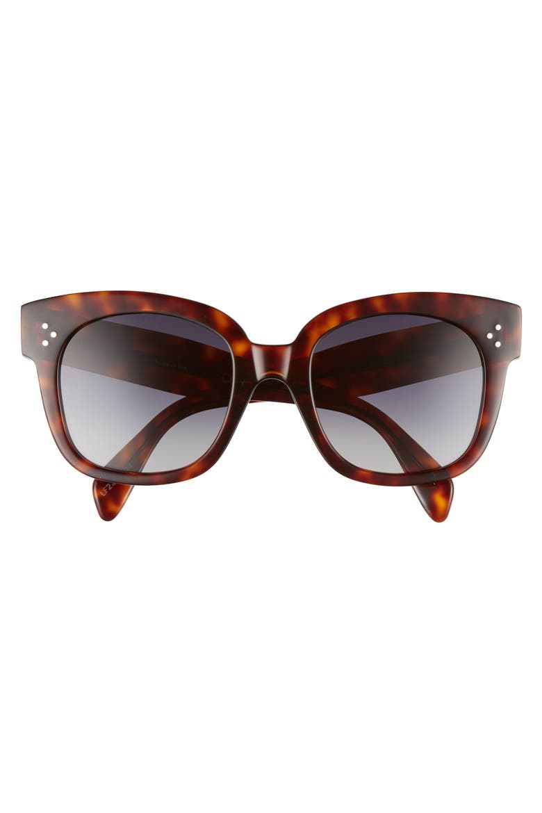 54mm Square Sunglasses, Alternate, color, RED HAVAN/ SMOKE