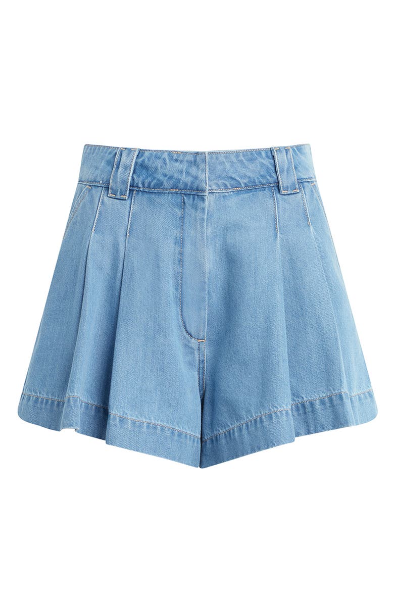 Joe's The Lillie Pleated A-Line Denim Shorts, Alternate, color, Copious