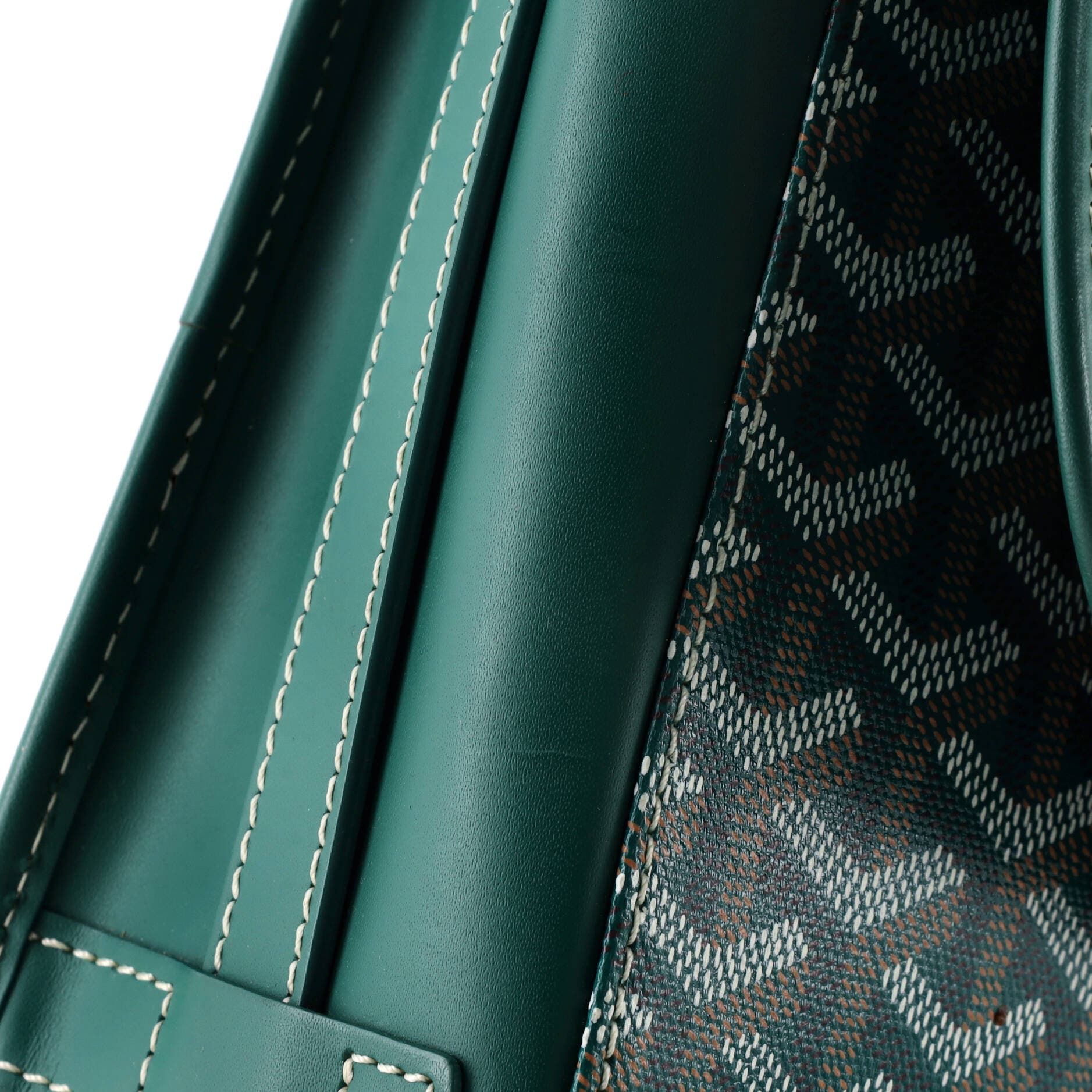 Pre-Owned Goyard Belvedere II Messenger Bag Coated Canvas MM, Alternate, color, Green