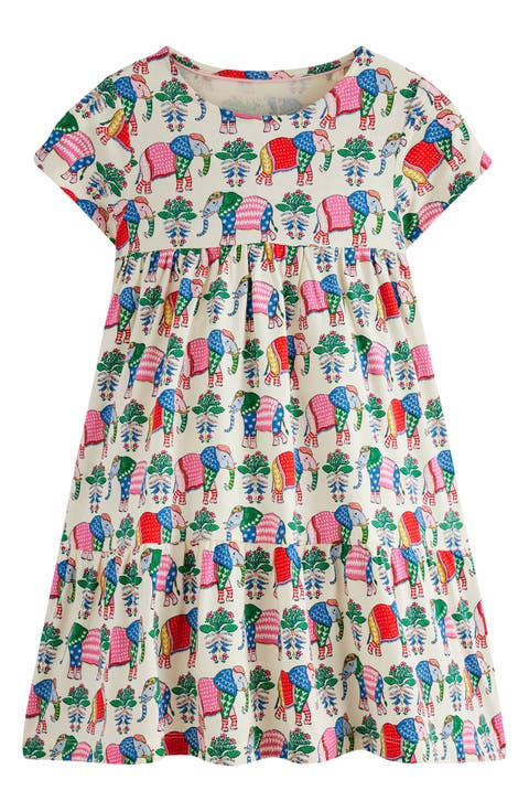 Kids' Twirly Cotton Jersey T-Shirt Dress (Toddler, Little Kid & Big Kid)