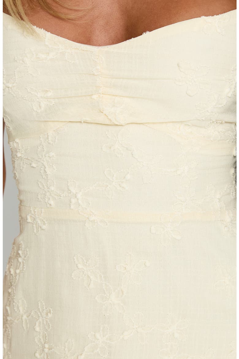 Landon Lace Trim Shift Mini Sundress, Alternate, color, LEMON