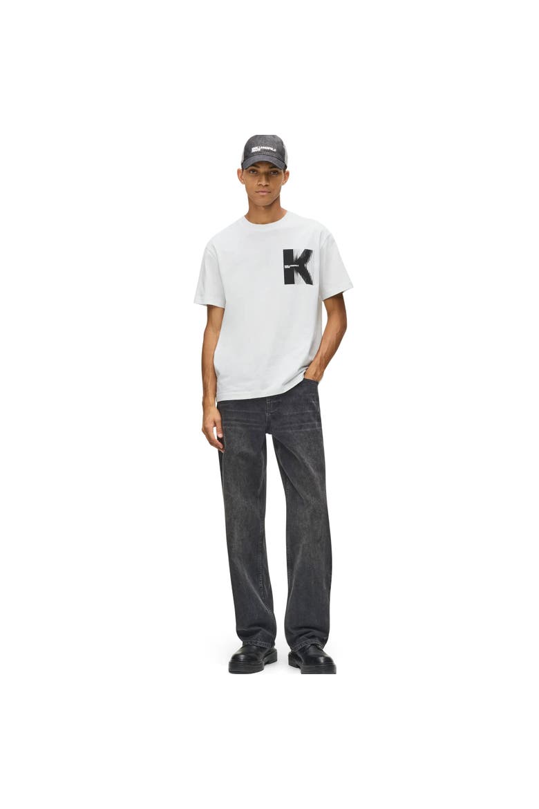 Men's Short-Sleeve K Logo T-Shirt, Alternate, color, White